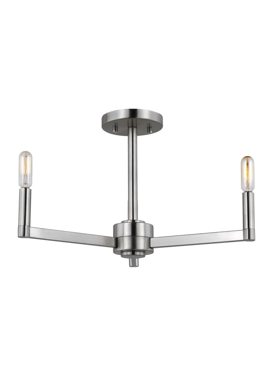 Plafonnier Fullton - Nickel brossé Ampoules non - incluses by Visual Comfort Studio | Luminaires & cie
