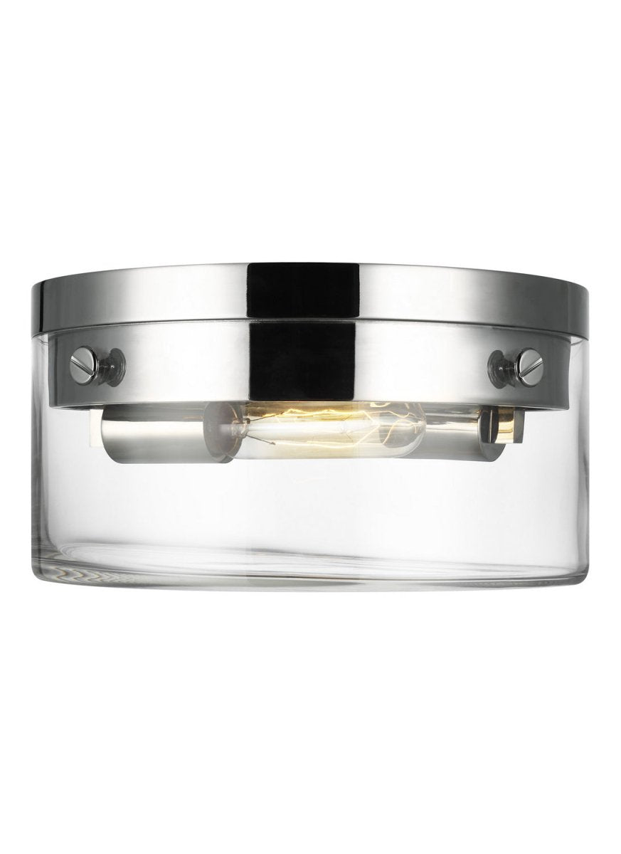 Plafonnier Garrett - Nickel poli 11 3/8" by Visual Comfort Studio | Luminaires & cie