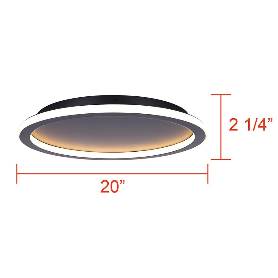 Plafonnier Gavyn - Blanc 20" by Canarm | Luminaires & cie