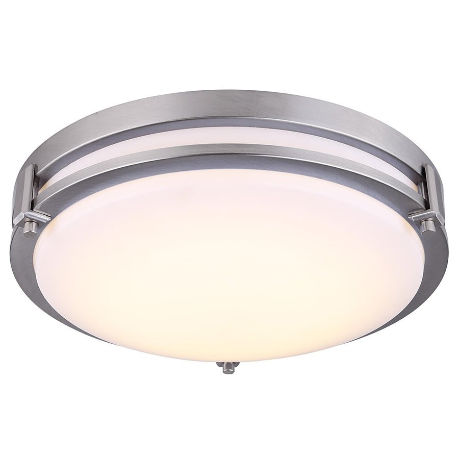 Plafonnier Gilda - Nickel brossé 12 1/2" by Canarm | Luminaires & cie