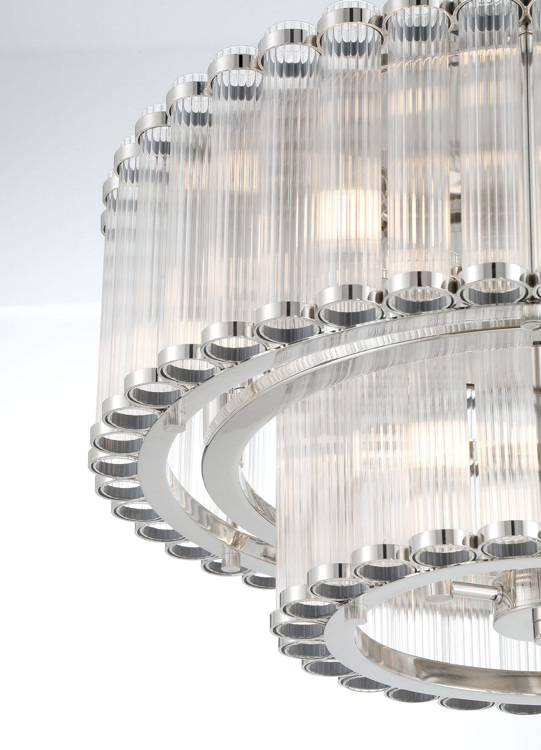 Plafonnier Glasbury Nickel poli, 23 3/4" – vue 7