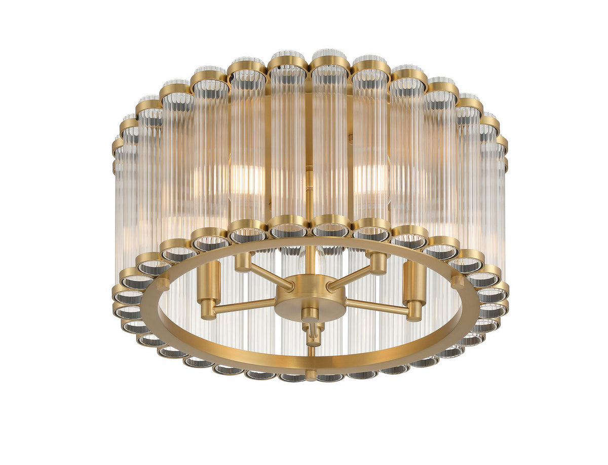 Plafonnier Glasbury Or, 17 3/4" – vue 3
