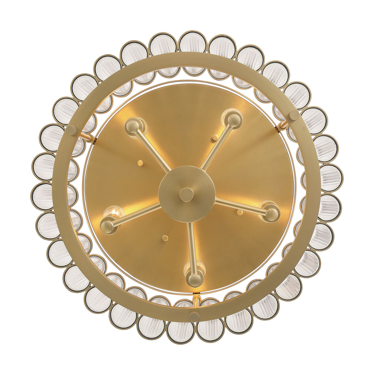 Plafonnier Glasbury Or, 17 3/4" – vue 4