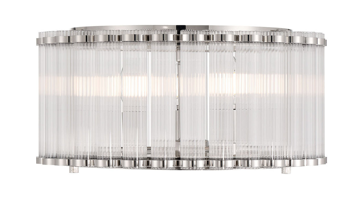Plafonnier Glasbury Nickel poli, 17 3/4" – Eurofase