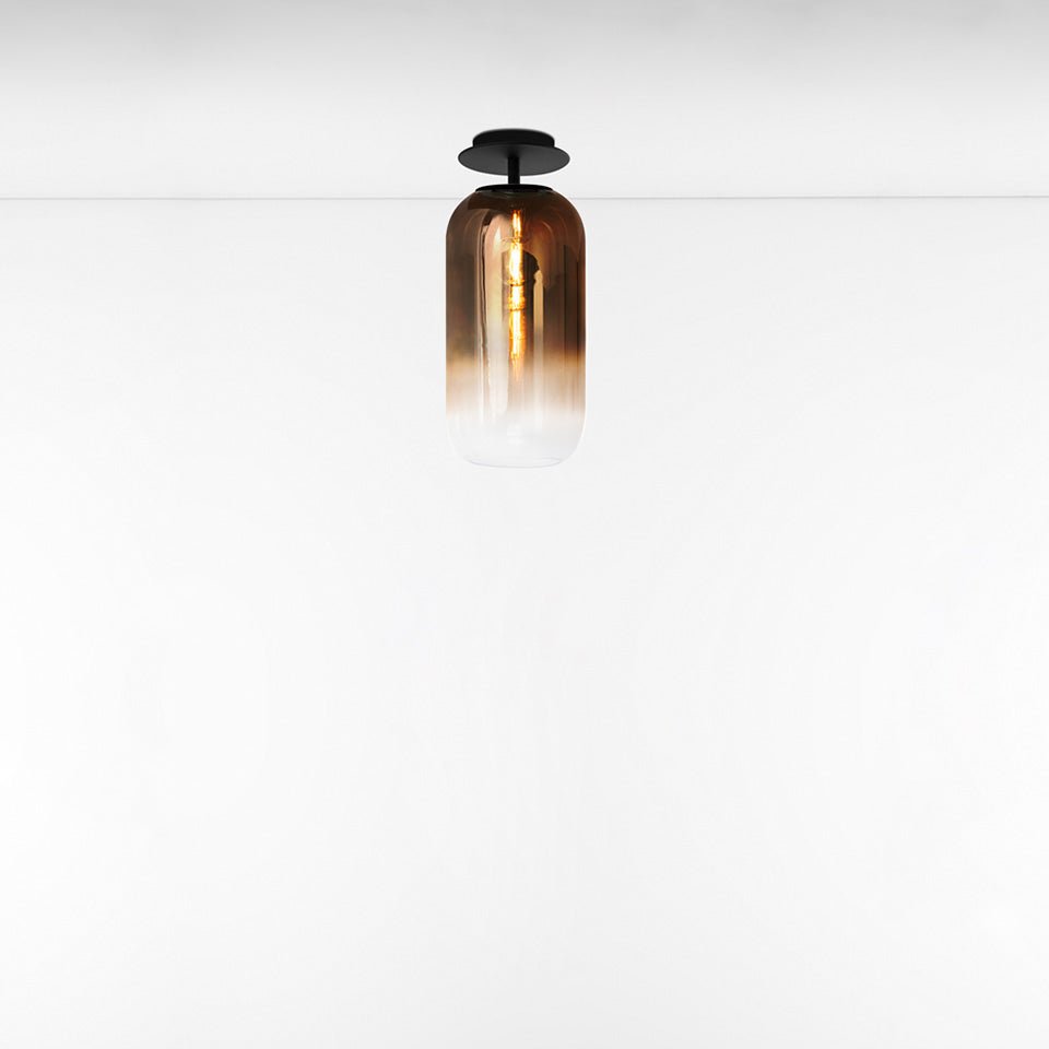 Plafonnier Gople - Mini (13 3/4") Noir/Bronze by Artemide | Luminaires & cie