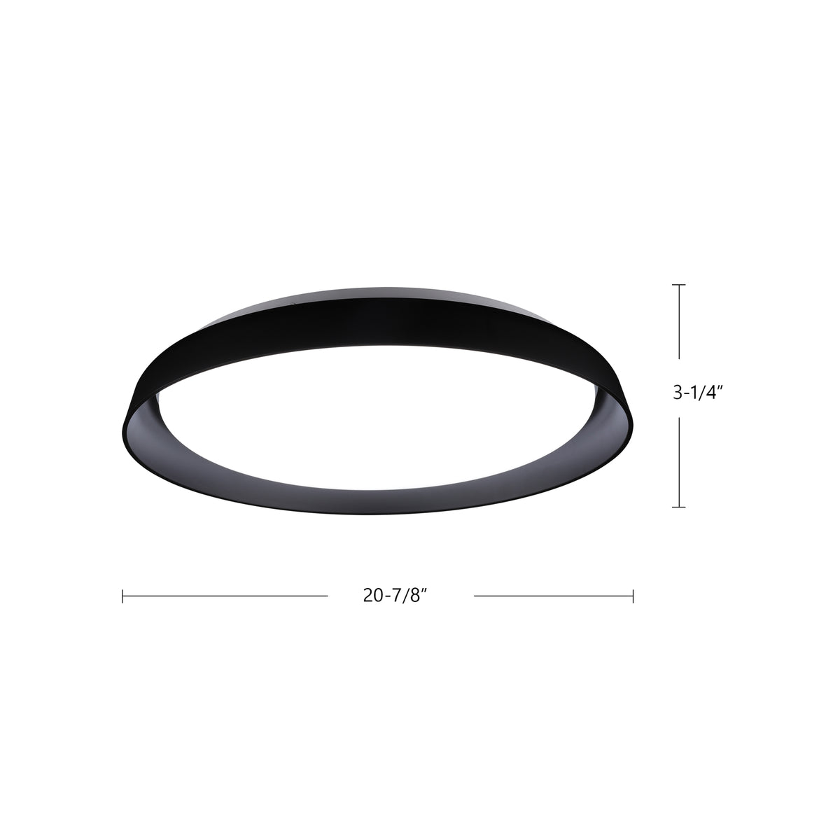 Plafonnier Hampton Noir, 20 7/8" – vue 3