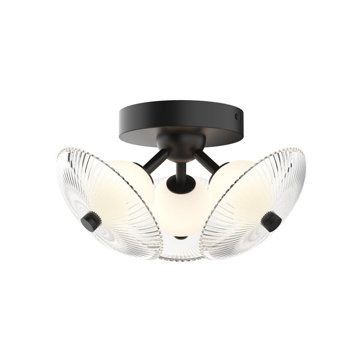 Plafonnier Hera - Noir mat 12 1/2" by Alora Lighting | Luminaires & cie