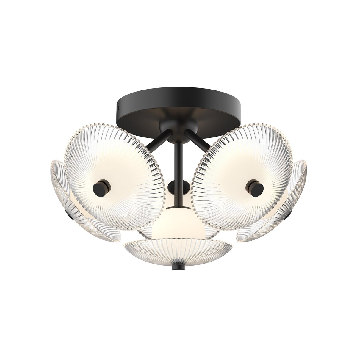 Plafonnier Hera - Noir mat 15 7/8" by Alora Lighting | Luminaires & cie