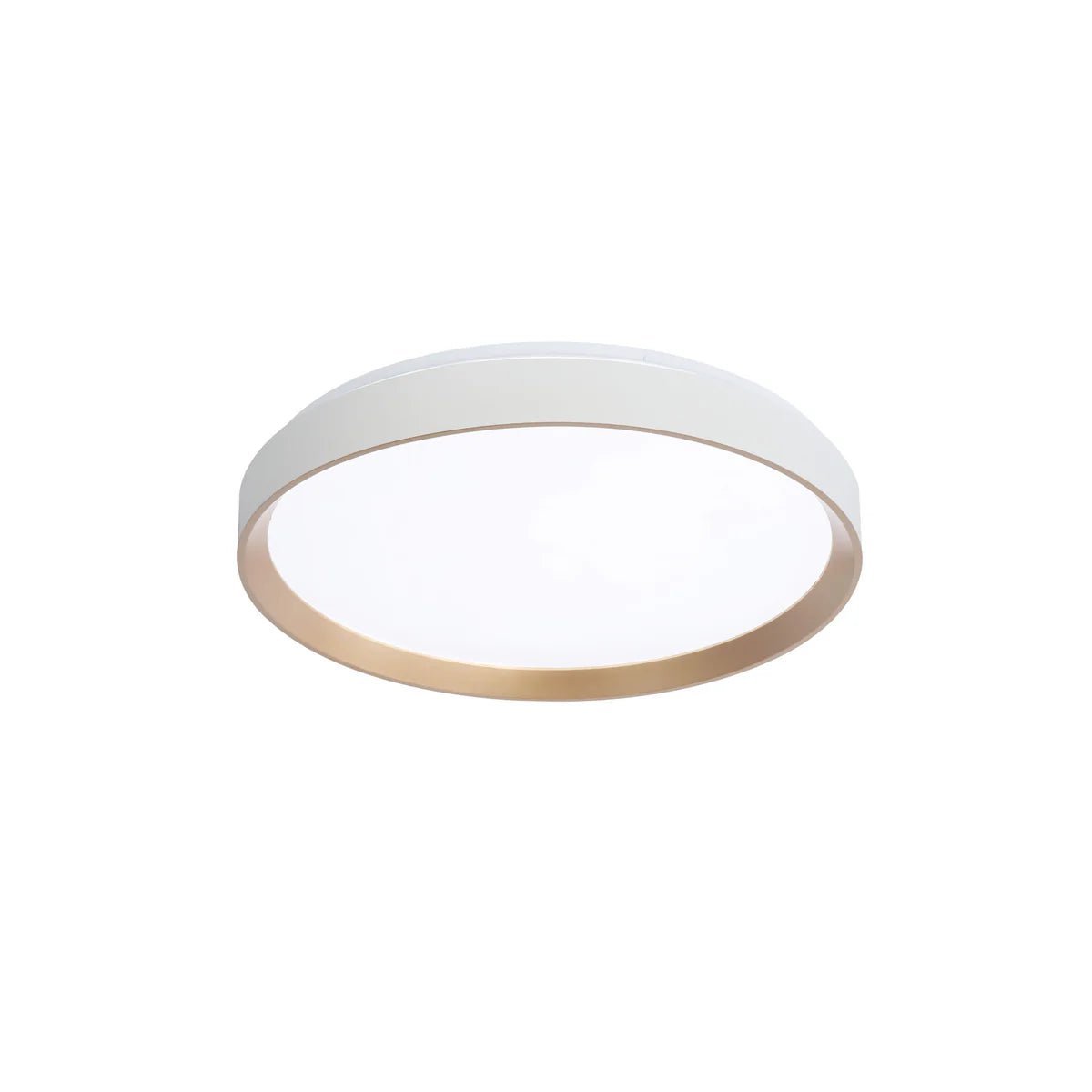 Plafonnier Hudson - Or et blanc mat 15 1/4" by DVI Lighting | Luminaires & cie