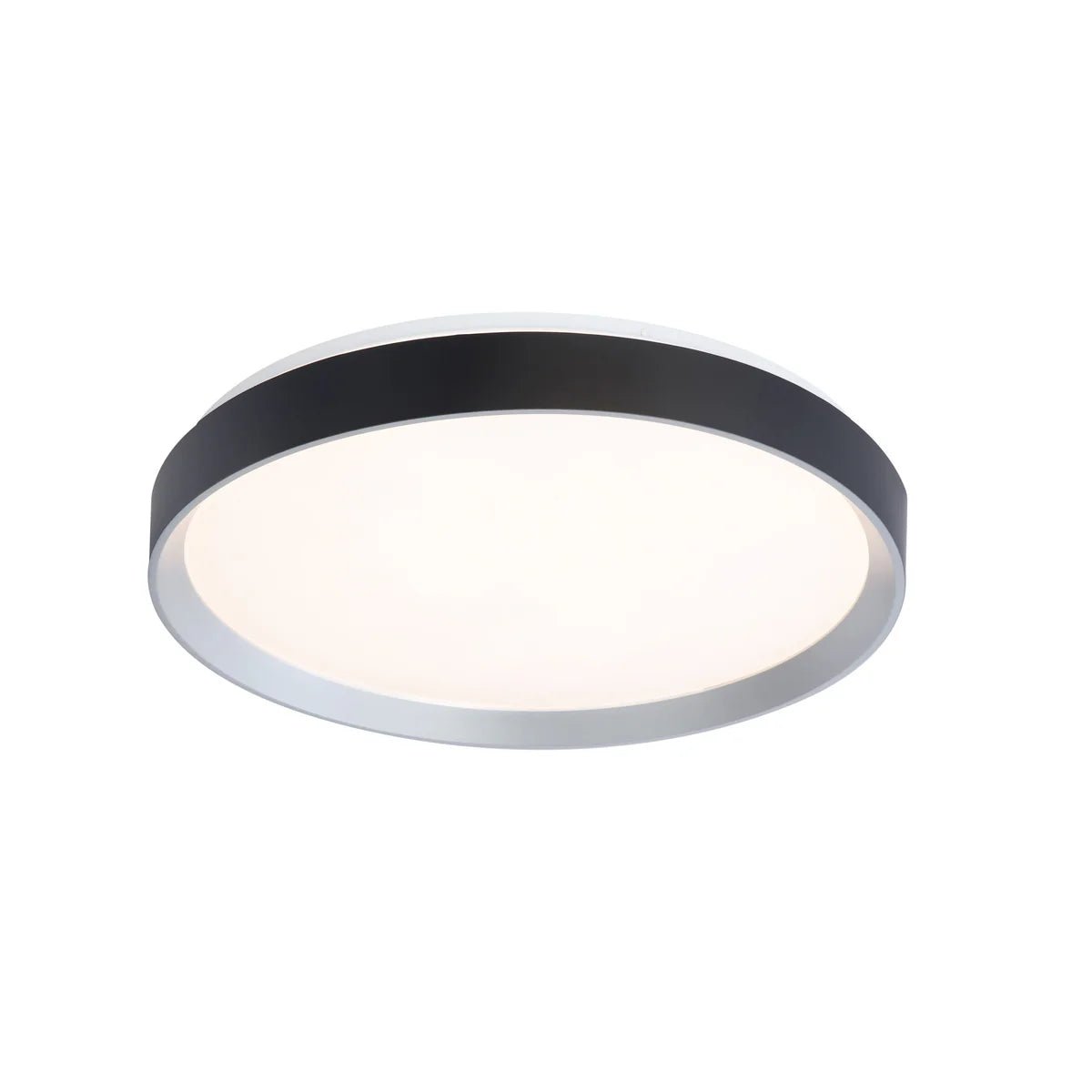 Plafonnier Hudson - Platine et noir mat 15 1/4" by DVI Lighting | Luminaires & cie