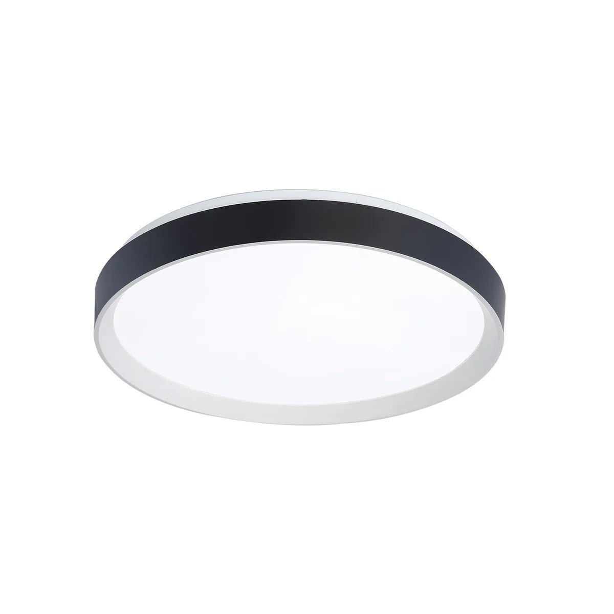 Plafonnier Hudson - Blanc mat et noir mat 19 1/4" by DVI Lighting | Luminaires & cie