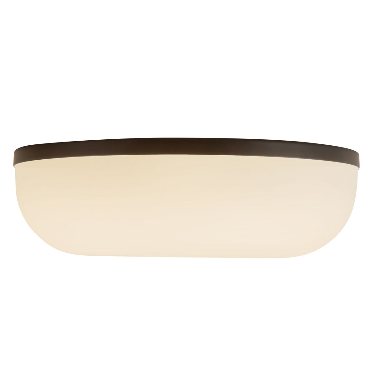 Plafonnier Jada Noir / Verre opale – vue 3