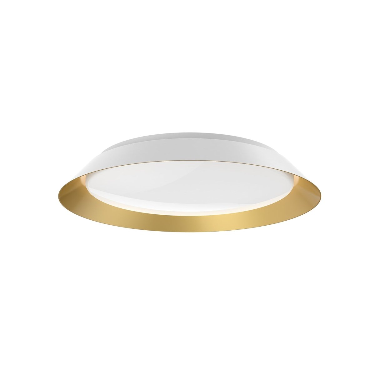 Plafonnier Jasper - Blanc et or 19 1/8" by Kuzco Lighting | Luminaires & cie