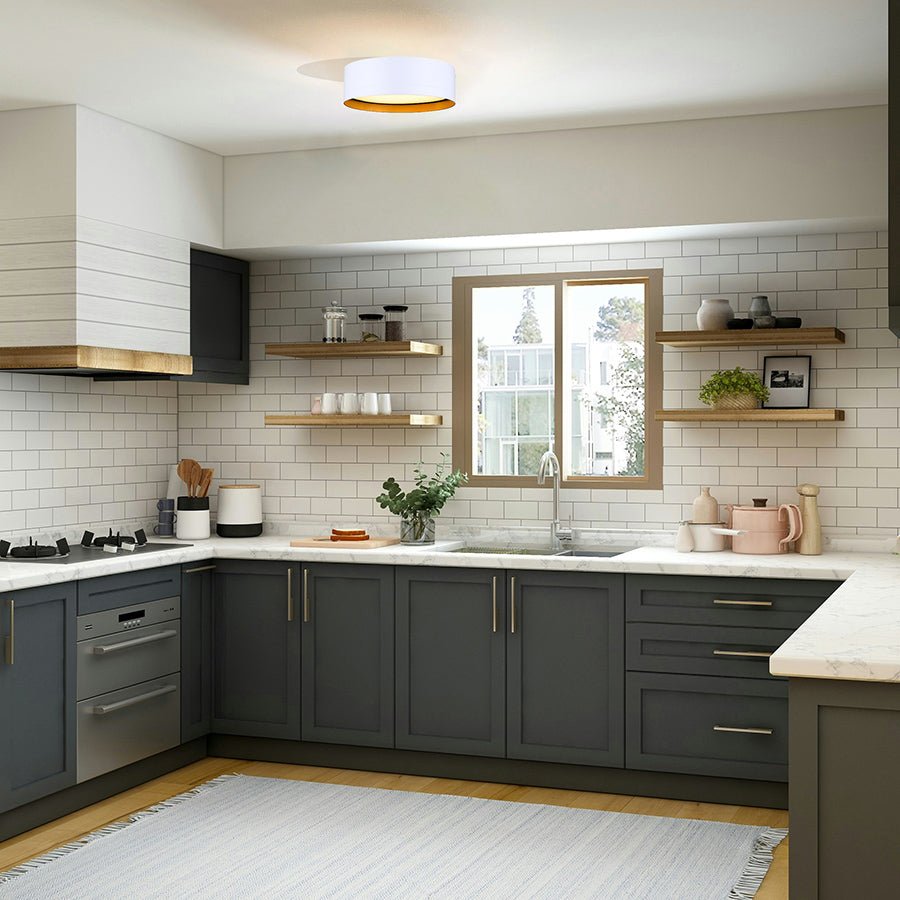 Plafonnier Kyrie - Blanc by Canarm | Luminaires & cie