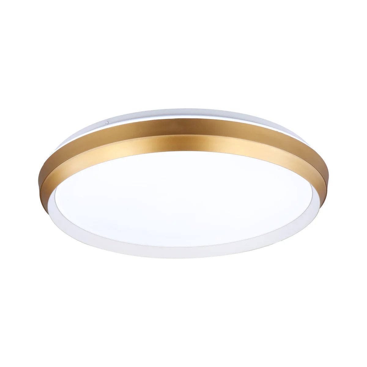 Plafonnier Labrador - Blanc mat et or 15 1/4" by DVI Lighting | Luminaires & cie
