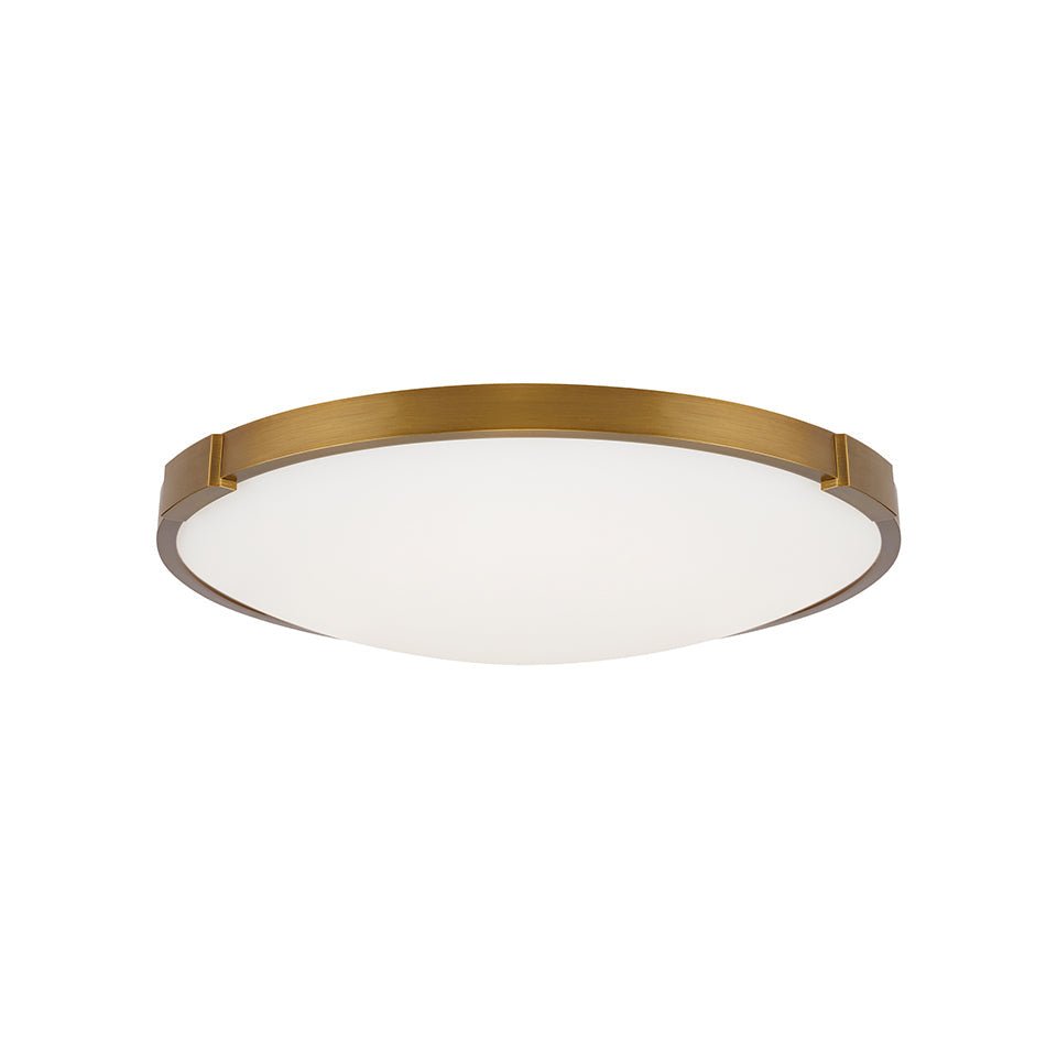 Plafonnier Lance - Laiton vieilli 13" 3000K (Blanc doux) by Tech Lighting | Luminaires & cie