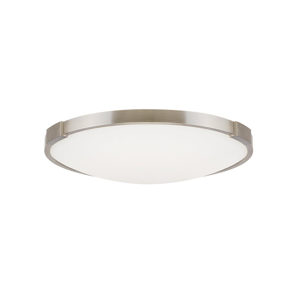 Plafonnier Lance - Nickel satiné 13" 2700K (Blanc chaud) by Tech Lighting | Luminaires & cie