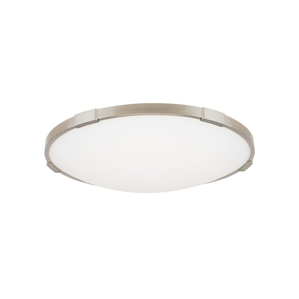 Plafonnier Lance - Nickel satiné 13" 3000K (Blanc doux) by Tech Lighting | Luminaires & cie