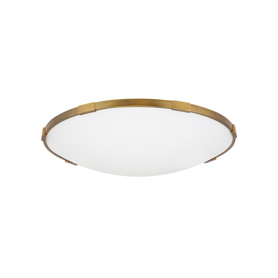 Plafonnier Lance - Nickel satiné 13" 3000K (Blanc doux) by Tech Lighting | Luminaires & cie
