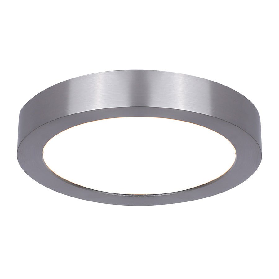 Plafonnier LED Disc - Nickel brossé 5.35" 2700°K by Canarm | Luminaires & cie