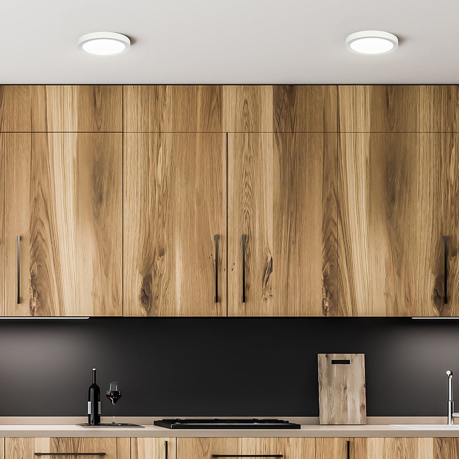 Plafonnier LED Disc - Nickel brossé 7.28" 2700°K by Canarm | Luminaires & cie