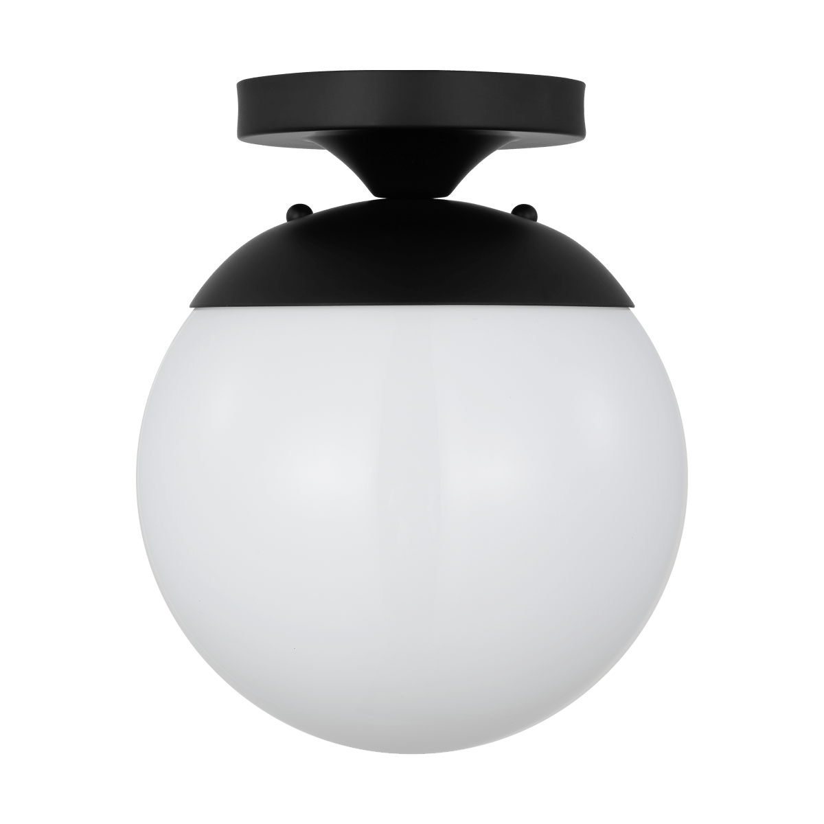 Plafonnier Leo - Hanging Globe - Noir de minuit Blanc lisse Ampoules non - incluses by Visual Comfort Studio | Luminaires & cie