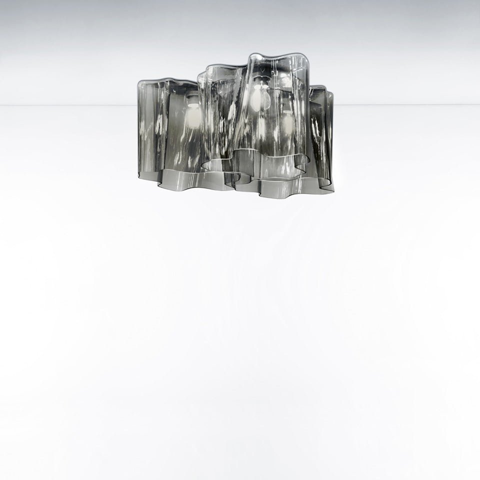 Plafonnier Logico - Trio emboîté Régulier Gris/Fumé by Artemide | Luminaires & cie