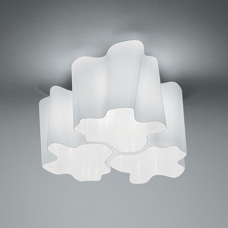 Plafonnier Logico - Trio emboîté Régulier Gris/Blanc by Artemide | Luminaires & cie