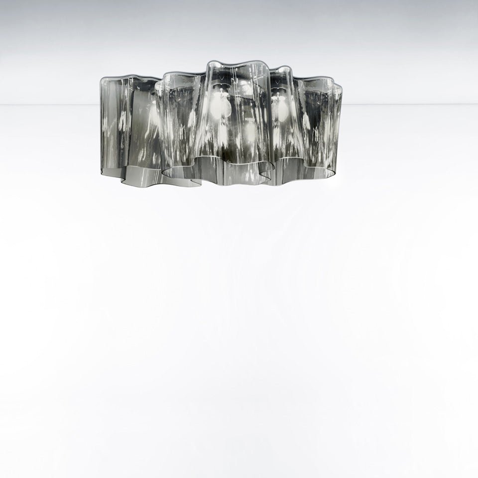 Plafonnier Logico - Trio linéaire Régulier Gris/Fumé by Artemide | Luminaires & cie