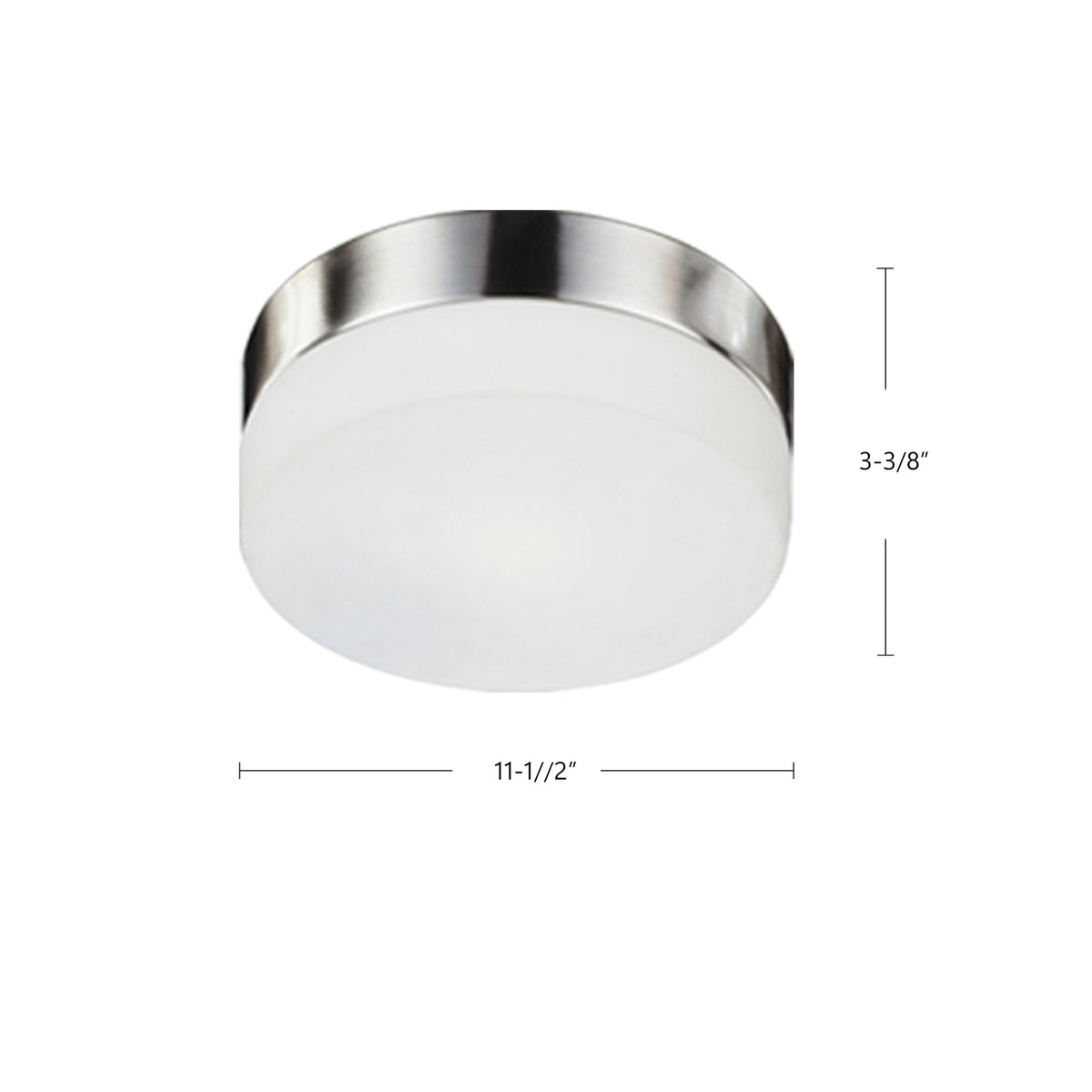 Plafonnier Lomita Nickel brossé – vue 4