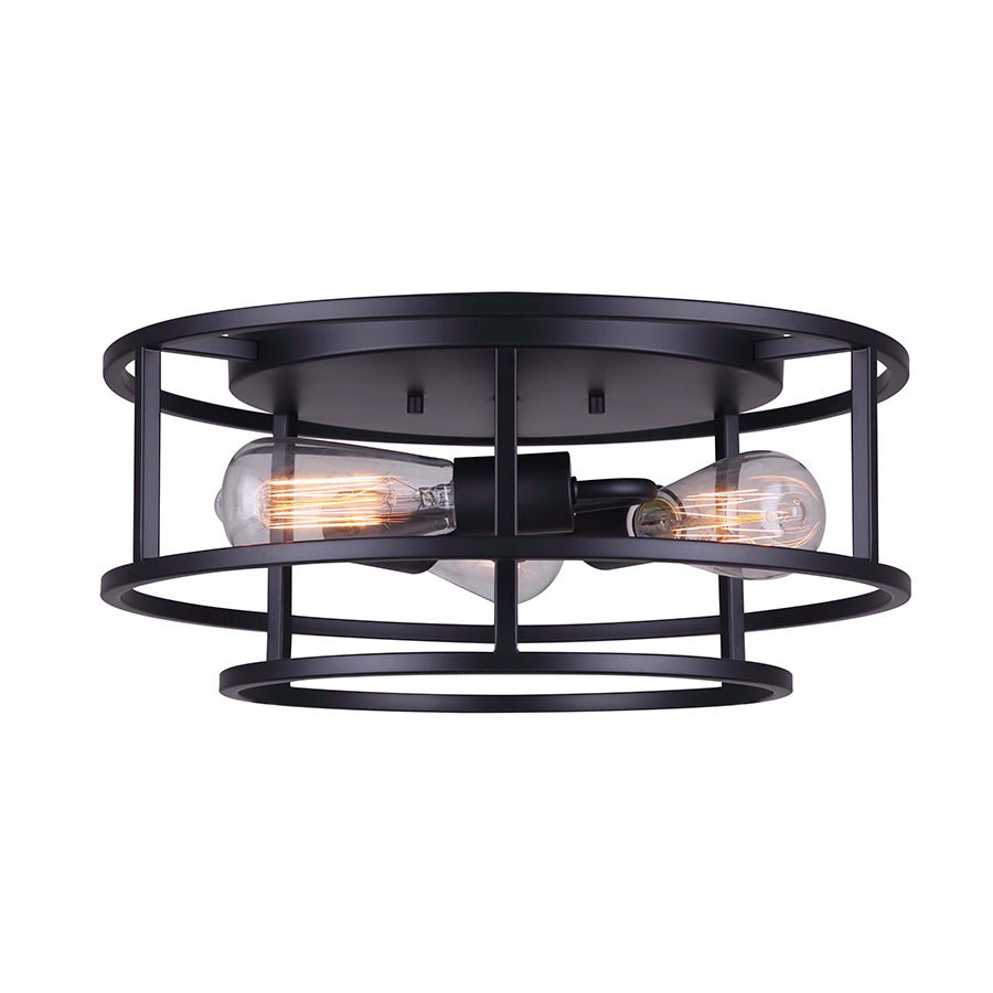Plafonnier Luca - Noir by Canarm | Luminaires & cie