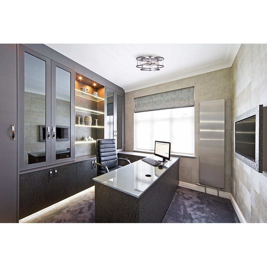 Plafonnier Luca - Nickel brossé by Canarm | Luminaires & cie