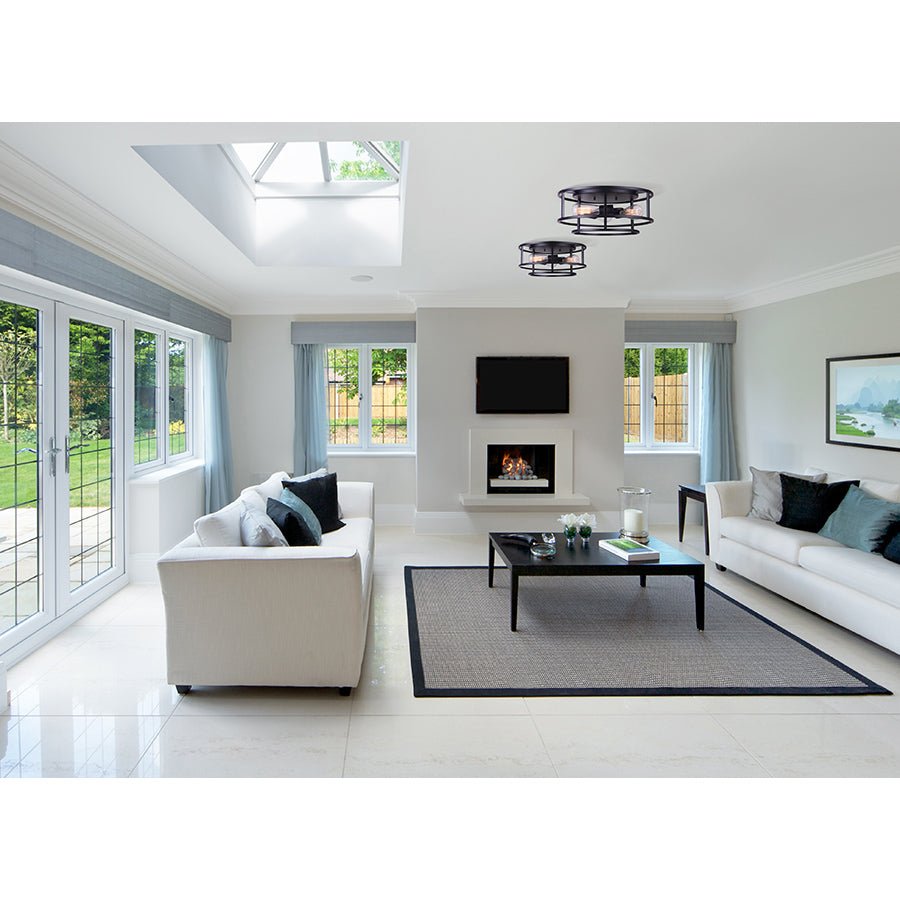 Plafonnier Luca - Nickel brossé by Canarm | Luminaires & cie