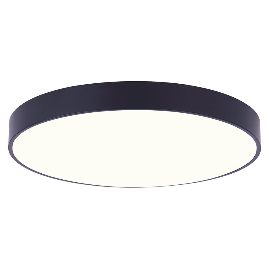 Plafonnier Luna - Noir avec lentille PVC 12" by Canarm | Luminaires & cie