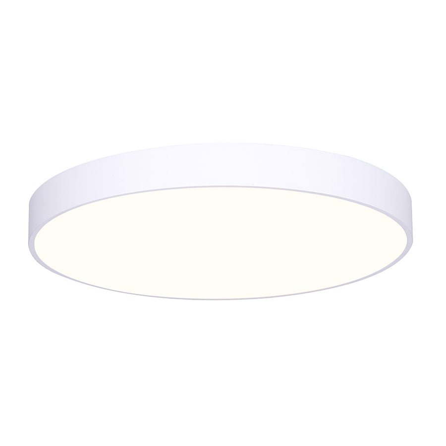 Plafonnier Luna - Blanc avec lentille PVC 14" by Canarm | Luminaires & cie
