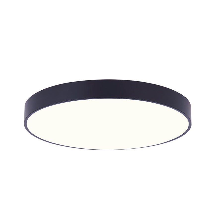 Plafonnier Luna - Noir avec lentille PVC 8" by Canarm | Luminaires & cie