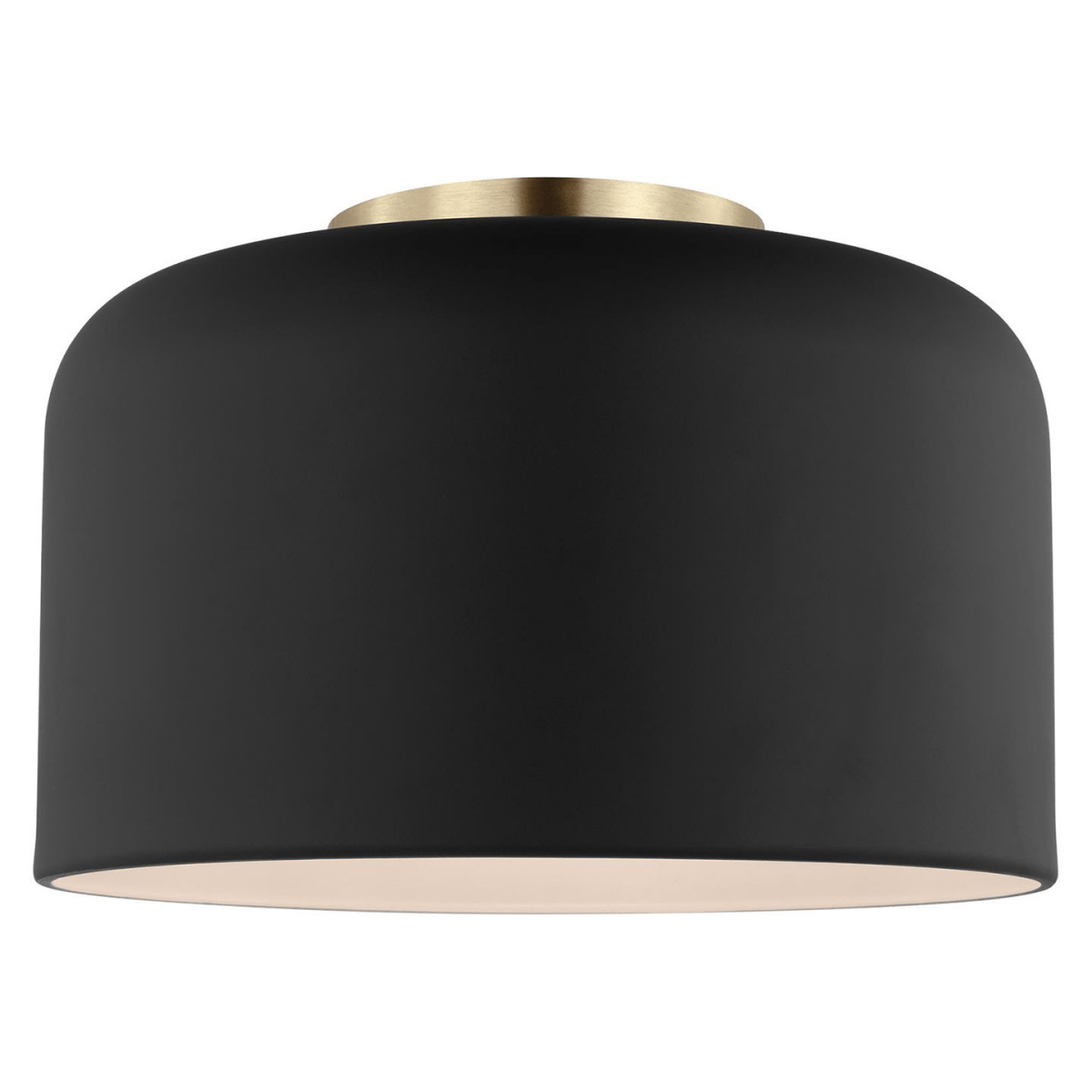 Plafonnier Malone - Noir de minuit 10 3/4" Ampoules DEL incluses by Visual Comfort Studio | Luminaires & cie