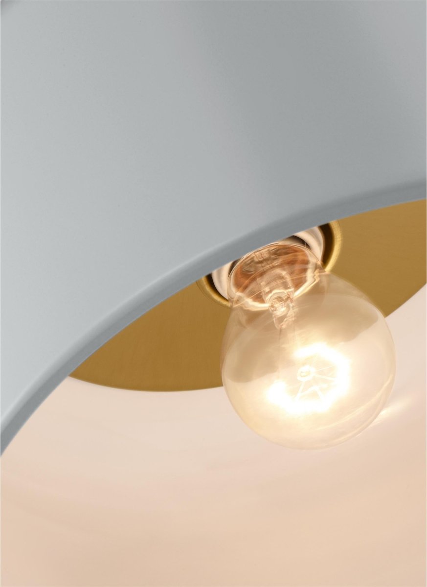 Plafonnier Malone - Gris mat 10 3/4" Ampoules DEL incluses by Visual Comfort Studio | Luminaires & cie