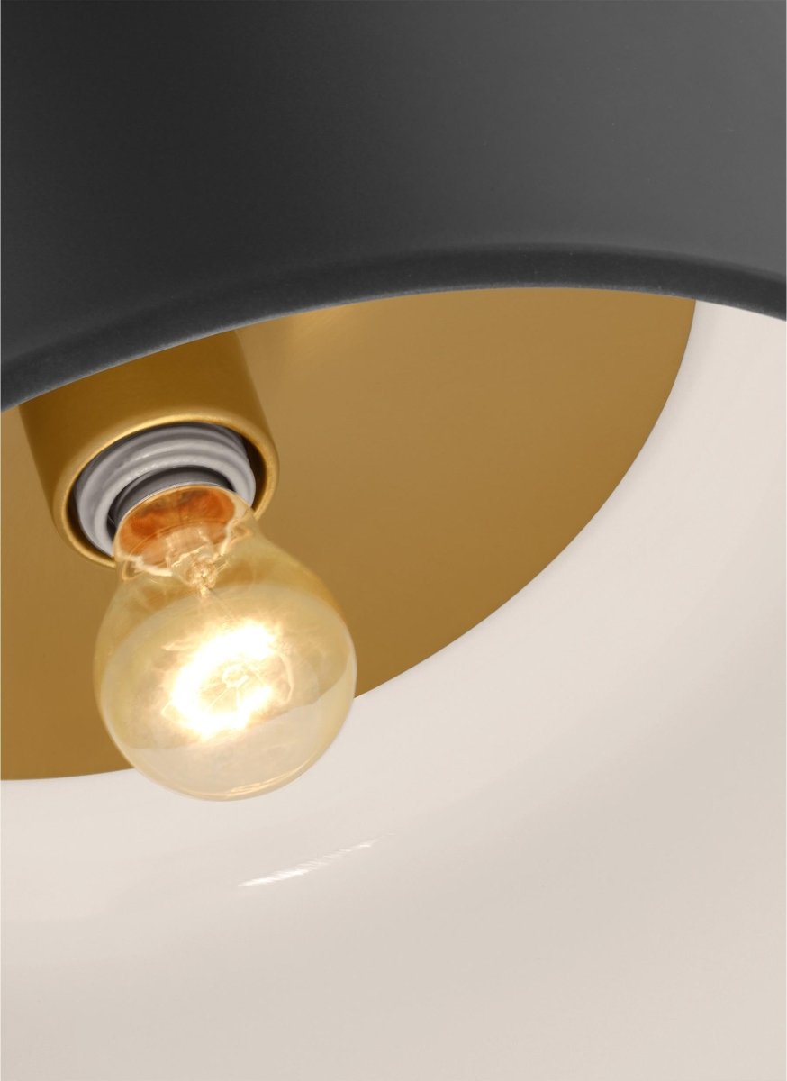 Plafonnier Malone - Noir de minuit 13 3/4" Ampoules non - incluses by Visual Comfort Studio | Luminaires & cie