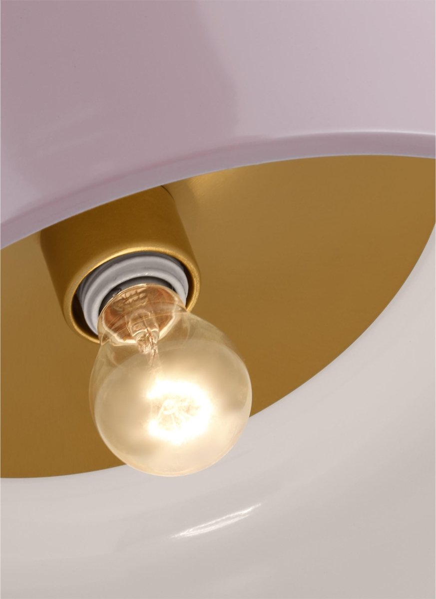 Plafonnier Malone - Rose 13 3/4" Ampoules DEL incluses by Visual Comfort Studio | Luminaires & cie