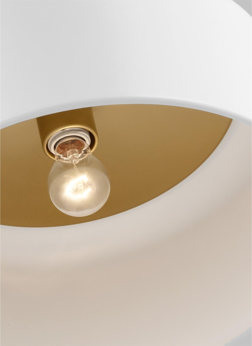 Plafonnier Malone - Blanc mat 15 3/4" Ampoules non - incluses by Visual Comfort Studio | Luminaires & cie