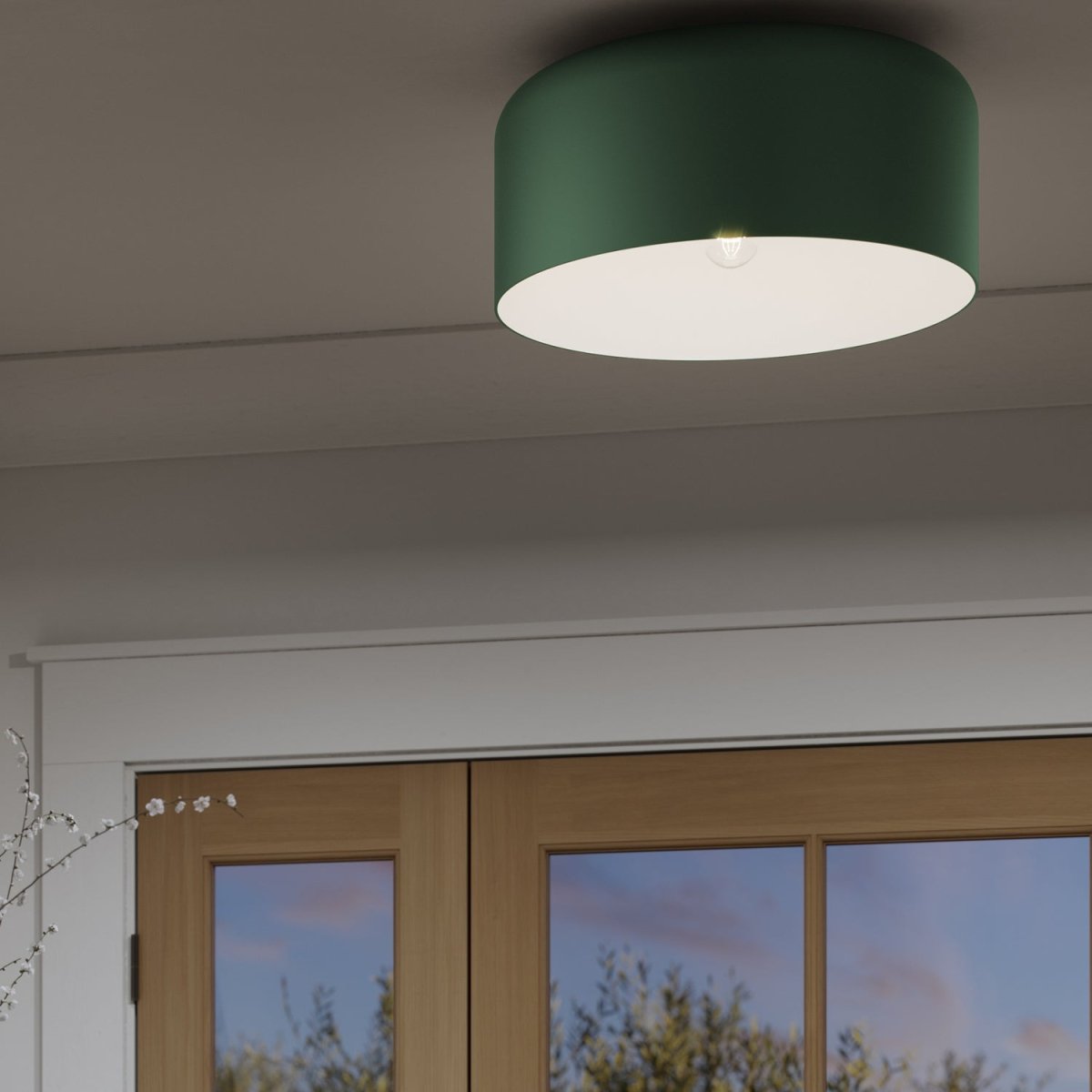 Plafonnier Malone - Olive 15 3/4" Olive by Visual Comfort Studio | Luminaires & cie