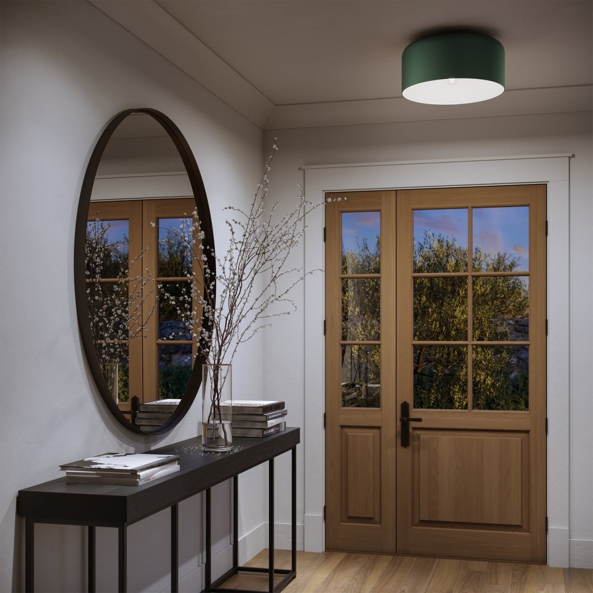Plafonnier Malone - Olive 15 3/4" Olive by Visual Comfort Studio | Luminaires & cie