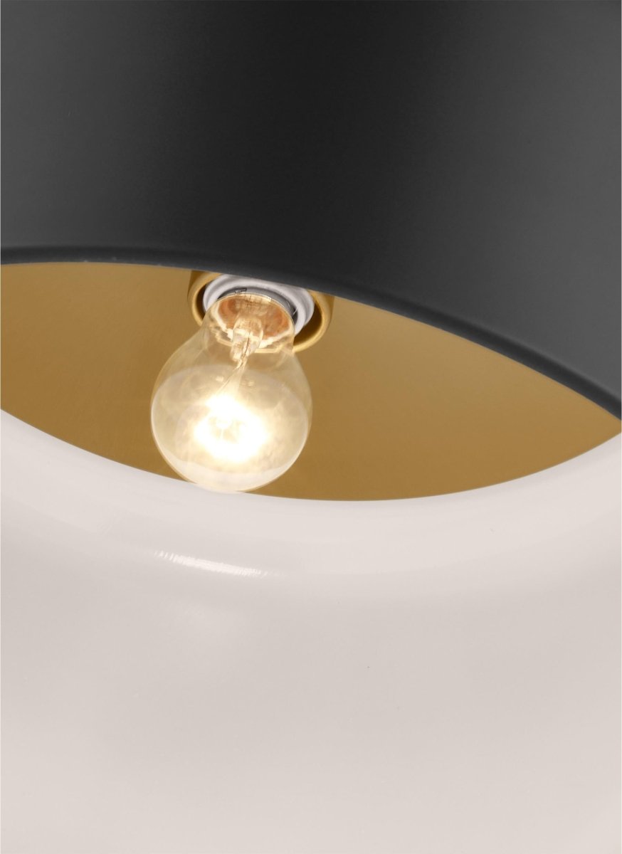 Plafonnier Malone - Noir de minuit 15 3/4" Ampoules DEL incluses by Visual Comfort Studio | Luminaires & cie