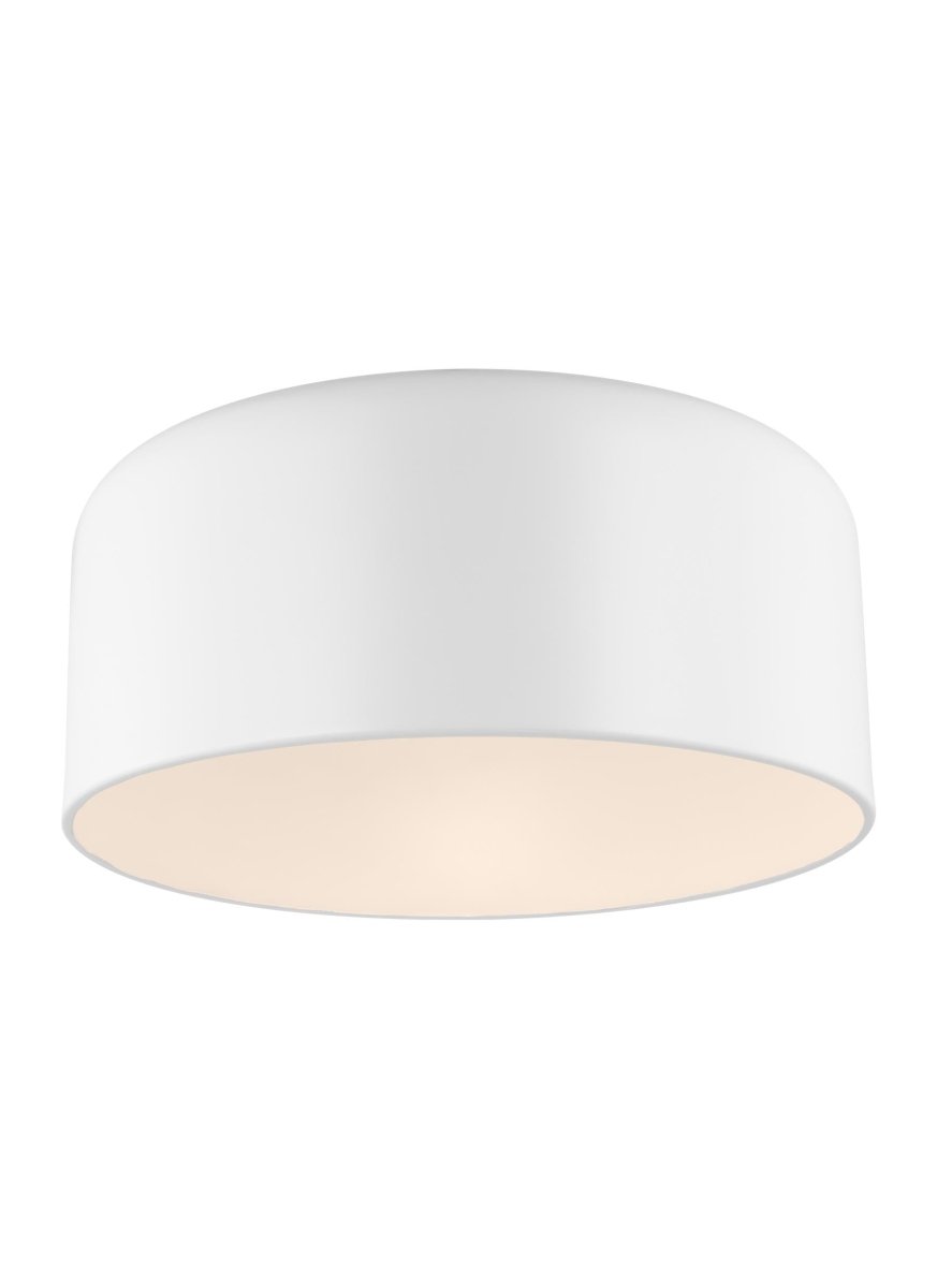 Plafonnier Malone - Blanc mat 15 3/4" Ampoules DEL incluses by Visual Comfort Studio | Luminaires & cie