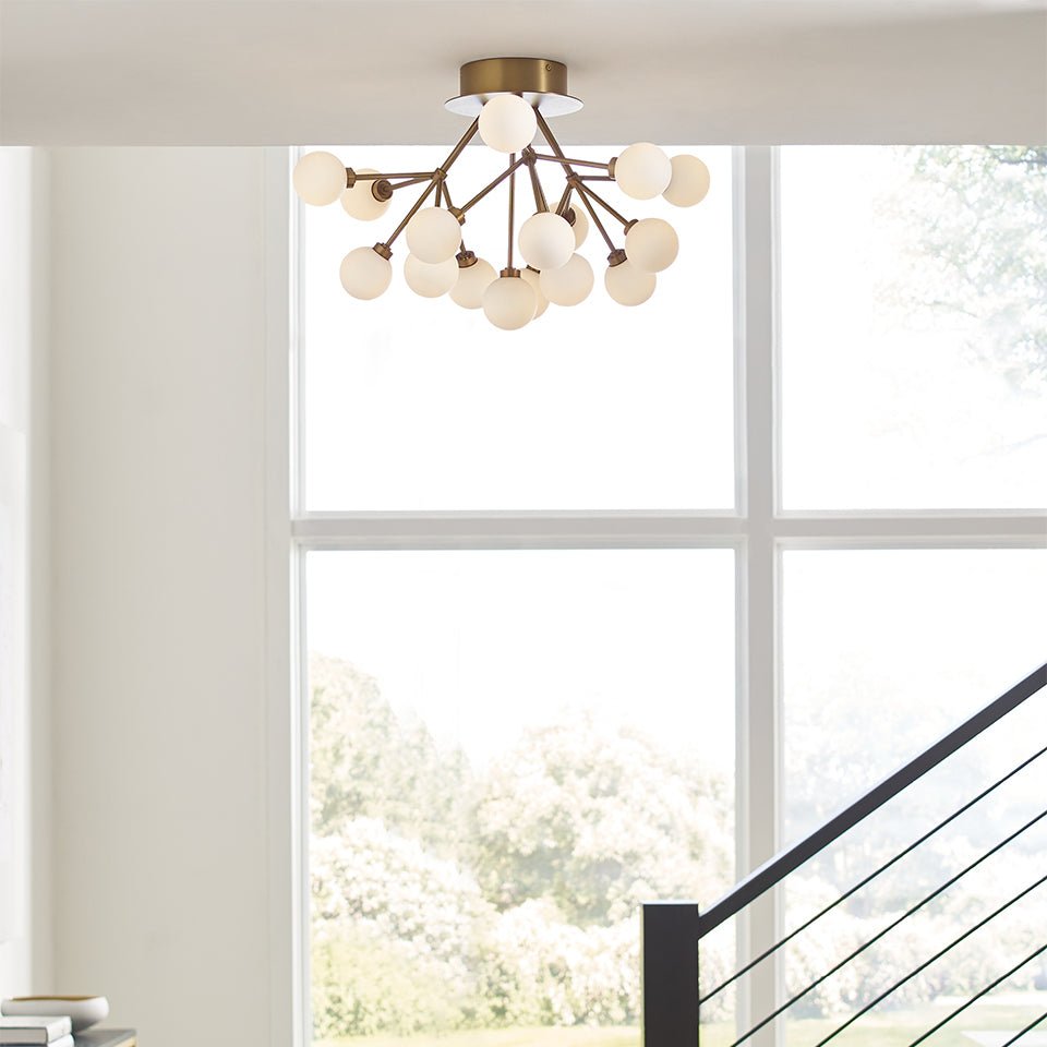 Plafonnier Mara - Laiton vieilli by Tech Lighting | Luminaires & cie