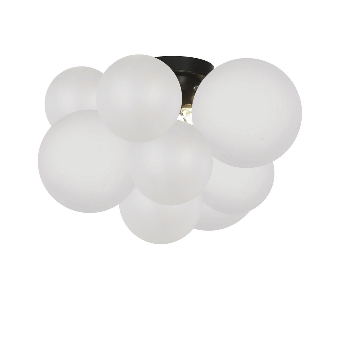 Plafonnier Miles Blanc / Noir mat – Dainolite