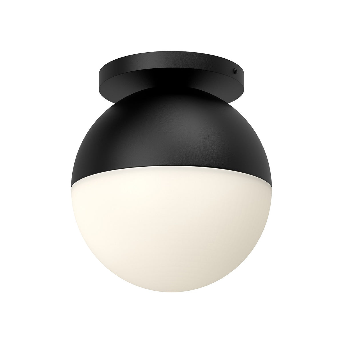Plafonnier Monae Noir / Verre opale, 9 7/8" – Kuzco Lighting