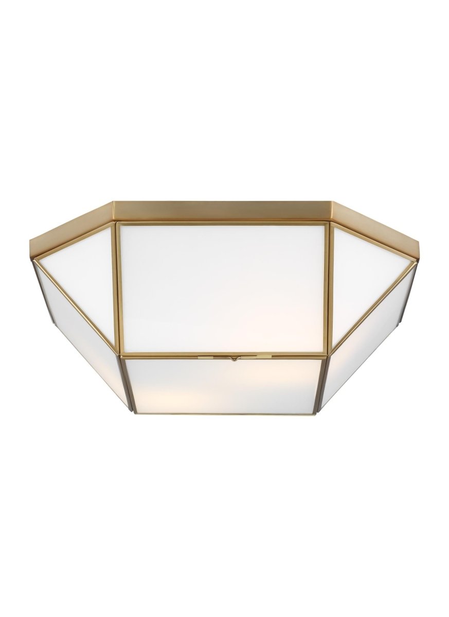 Plafonnier Morrison - Laiton satiné 15 1/2" Ampoules non - incluses by Visual Comfort Studio | Luminaires & cie