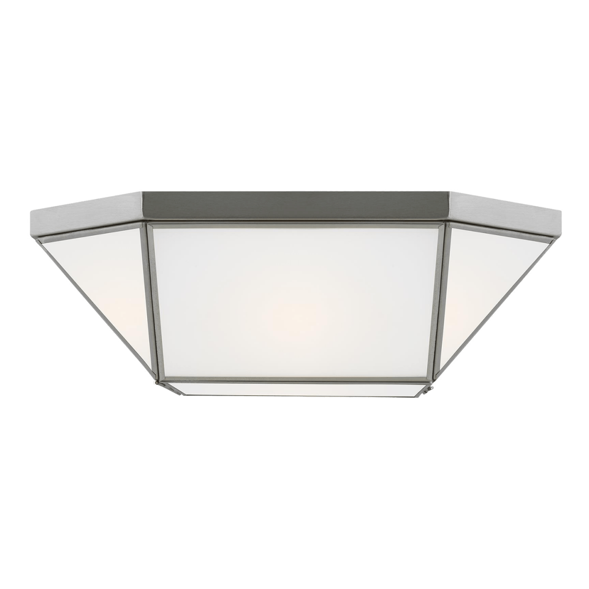 Plafonnier Morrison - Nickel brossé 15 1/2" Ampoules DEL incluses by Visual Comfort Studio | Luminaires & cie